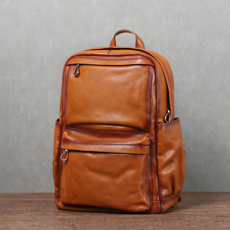 Laptop Backpack 15.6 - YETTIES Ransel Kulit Sapi Asli Vintage