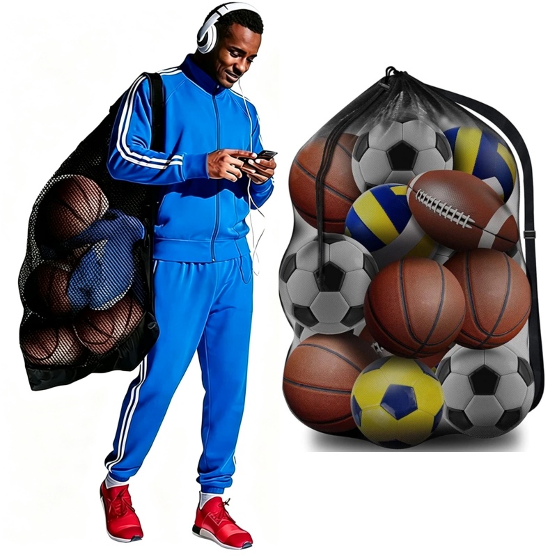 Drawstring Gym Bag - Tas Olahraga Latihan Tim Portabel Kapasitas