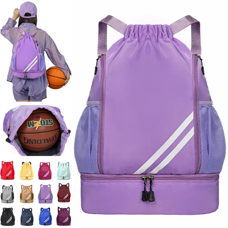 Drawstring Gym Bag - Tas Ransel Gym Fitness Wanita Pria,