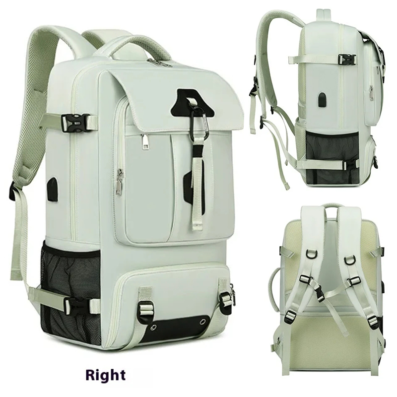 Laptop Backpack 15.6 - Ransel Perjalanan 55L yang Dapat Diperluas,