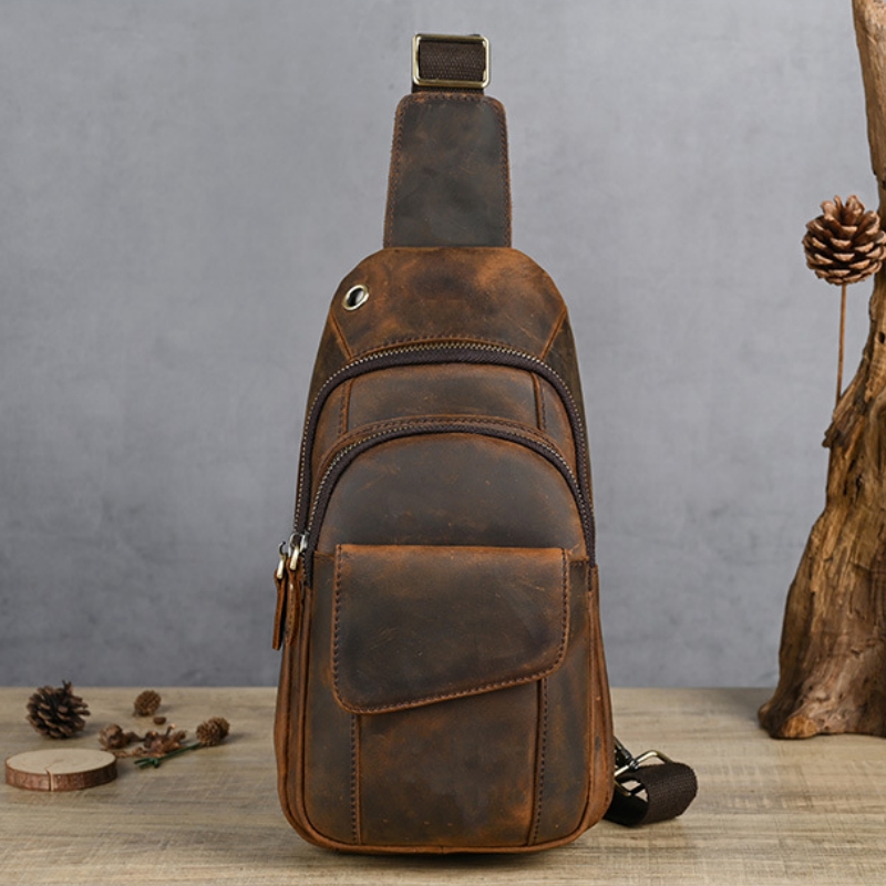 Sling Backpack Shoulder - Tas Dada Pria Multifungsi Mewah Desainer