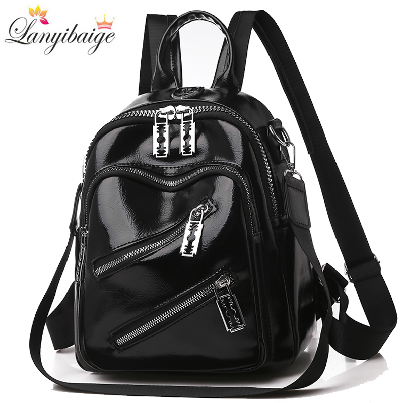 Mini Backpack Purse - Ransel wanita Fashion desainer kulit Pu