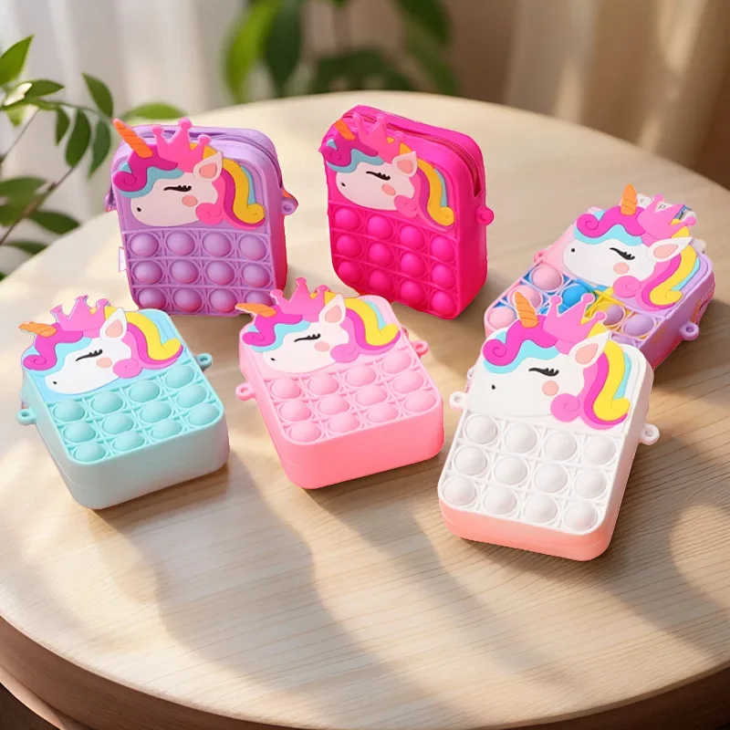 Mini Backpack Purse - Dompet Koin Unicorn Berubah Warna Ajaib