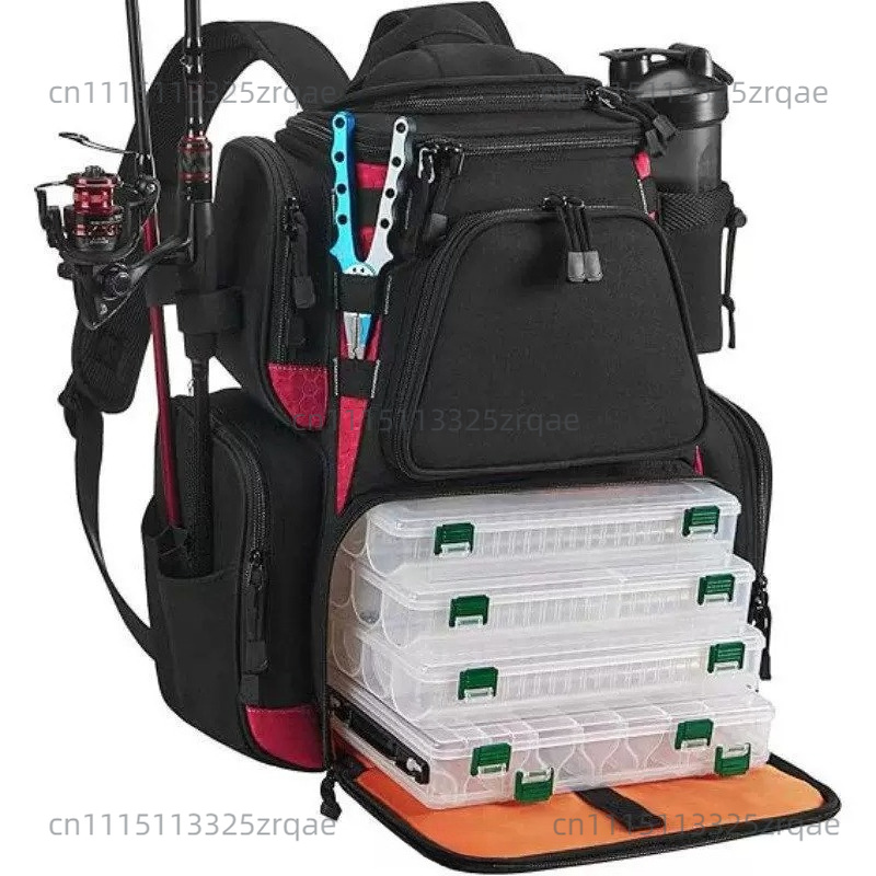 Rain Cover Backpack - Tas Ransel Perlengkapan Memancing dengan Penyimpanan