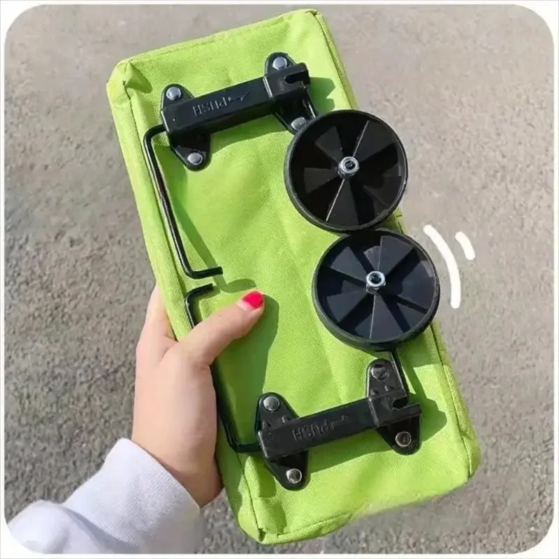 Foldable Backpack Small - Keranjang Belanja Lipat Portabel Beroda |