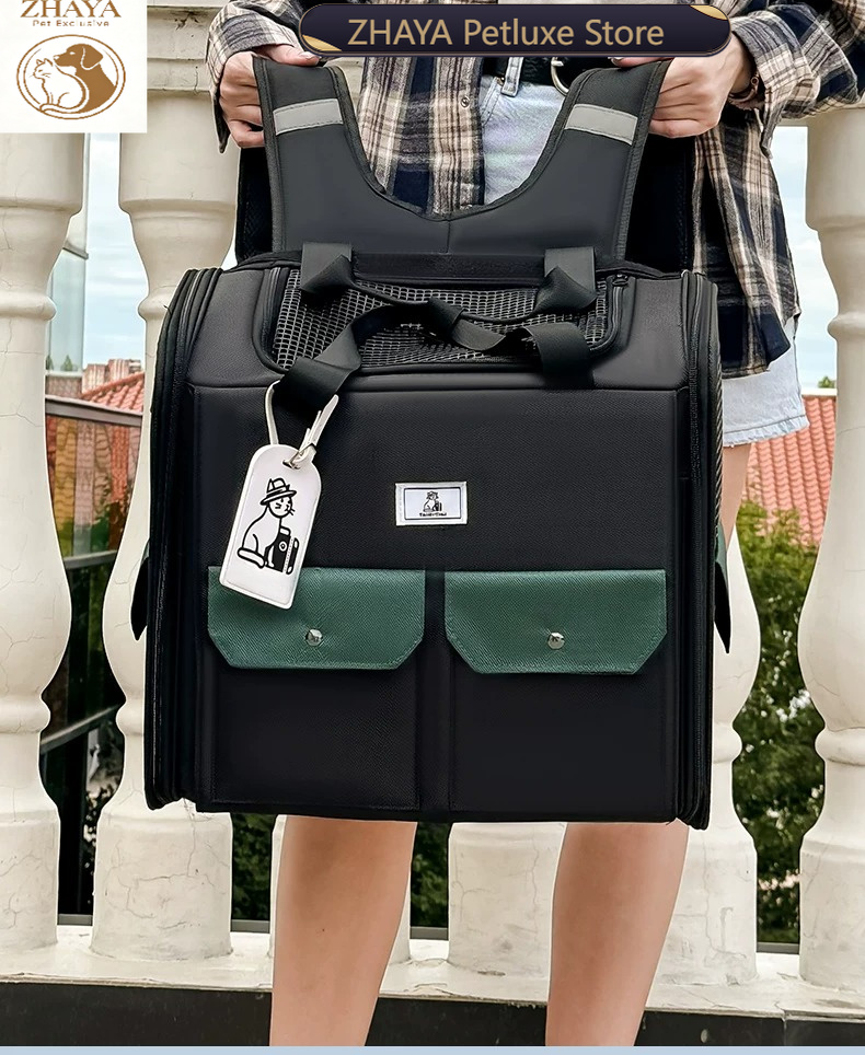 Foldable Backpack Small - Tas Ransel Pengangkut Kucing Besar ZHAYA,