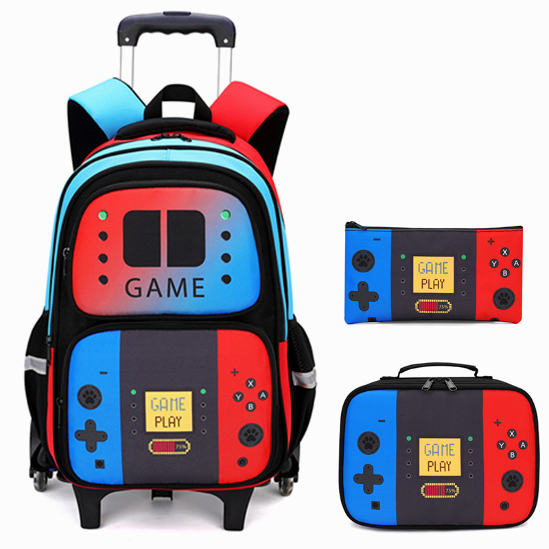 School Backpack Teen - 3PCS Tas Ransel Roda untuk Anak