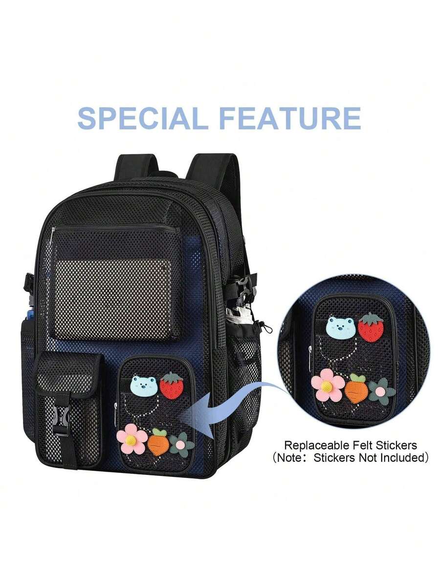 Canvas Backpack Casual - Tas Ransel Jaring 36L Besar, Tahan