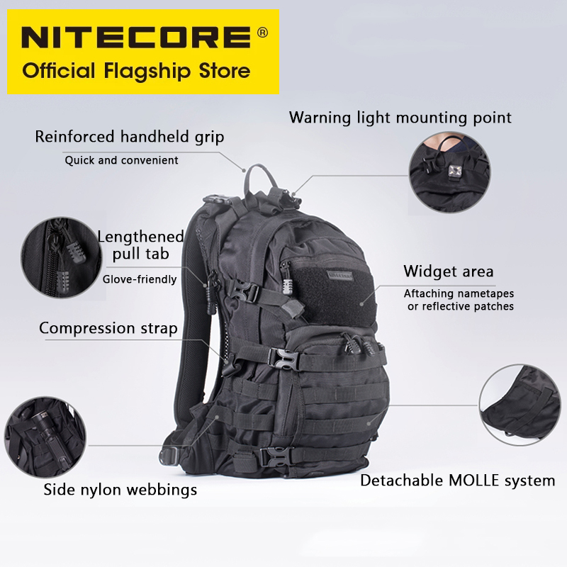 NITECORE BP20 20L tas punggung - Rucksack Military Style ulasan dan harga