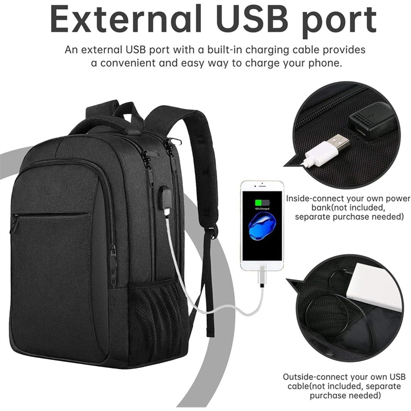 Ransel Laptop Anti Maling USB  - Travel Backpack Anti Theft ulasan dan harga