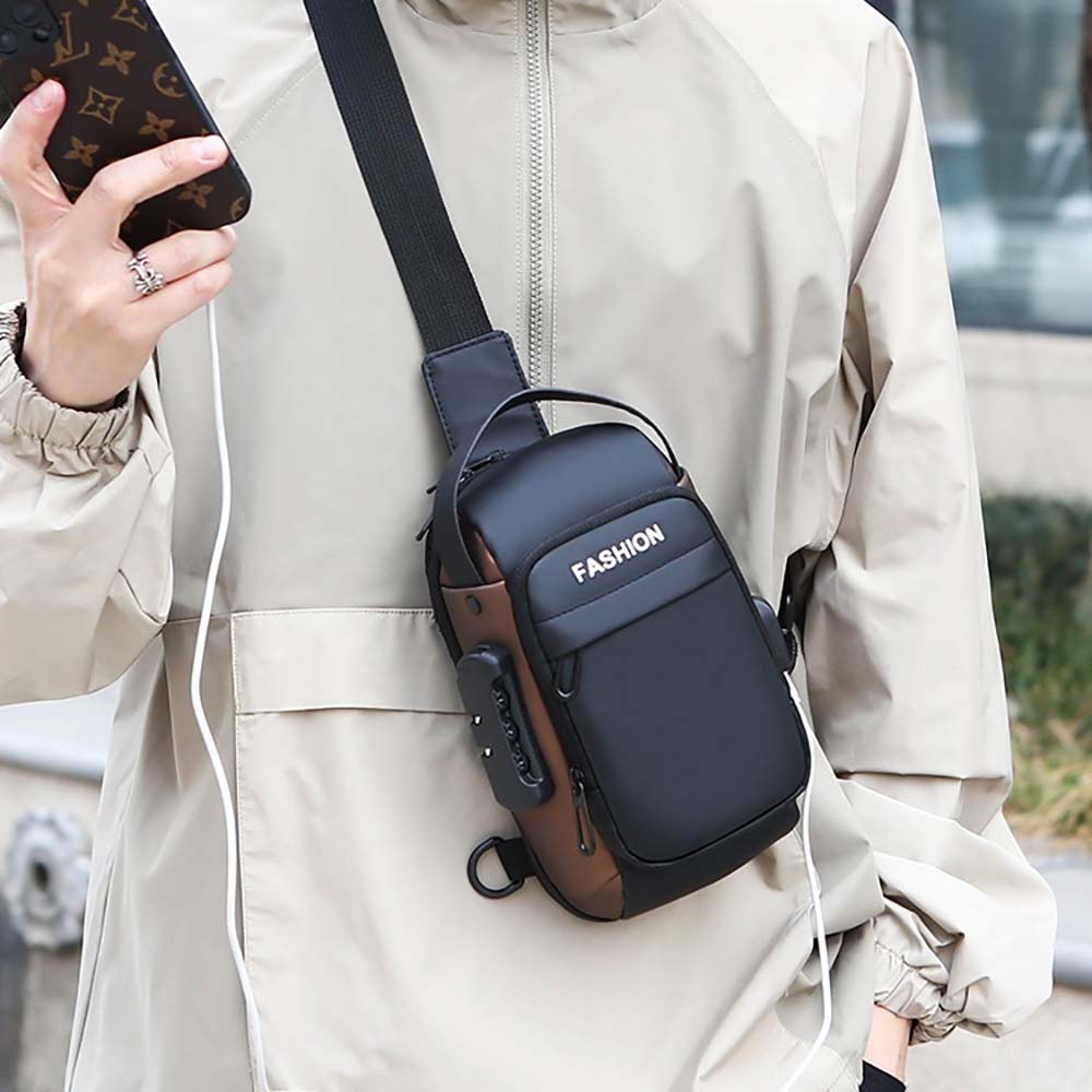 Tas Selempang Pria dengan Port - Sling Backpack Shoulder ulasan dan harga
