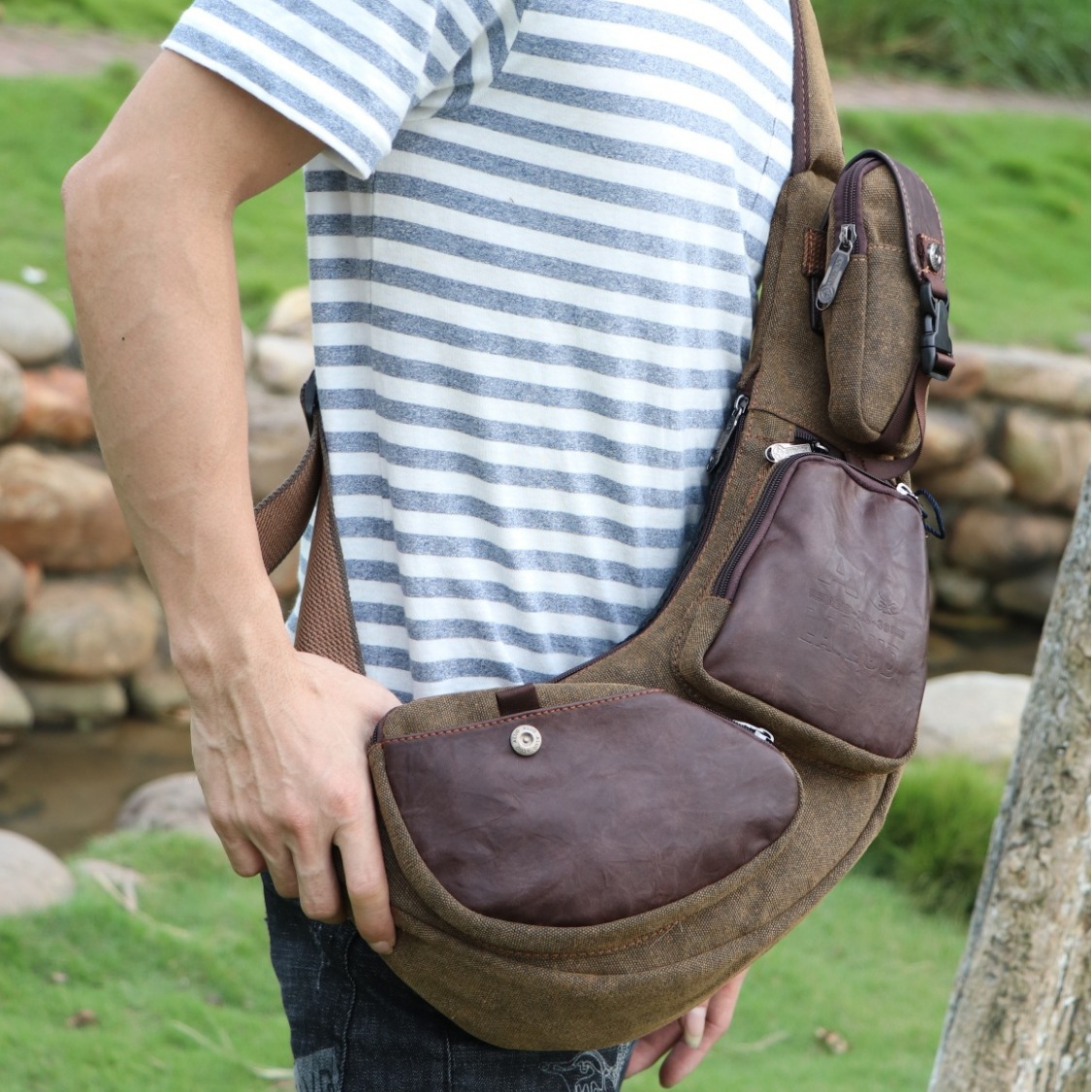 Tas Selempang Pria, Tas Dada,  - Sling Backpack Shoulder ulasan dan harga