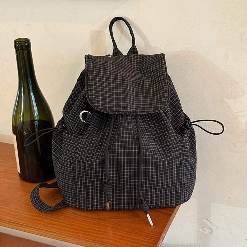 Ransel Laptop Ringan Motif Kot - Canvas Backpack Casual ulasan dan harga