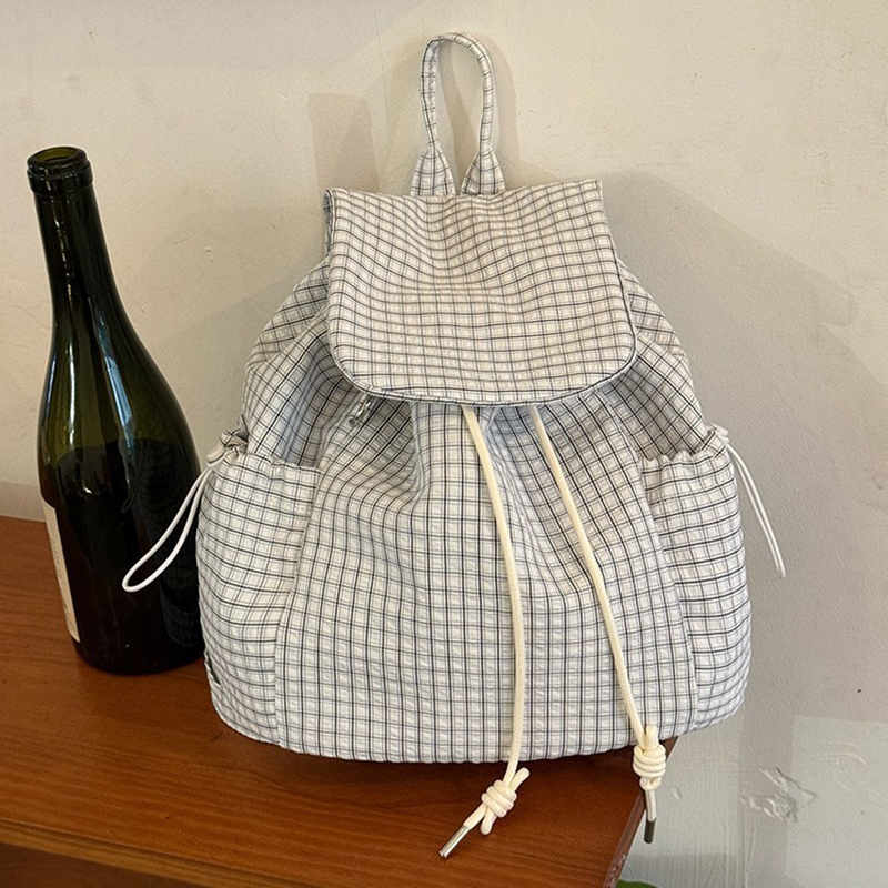 Ransel Laptop Ringan Motif Kot - Canvas Backpack Casual ulasan dan harga
