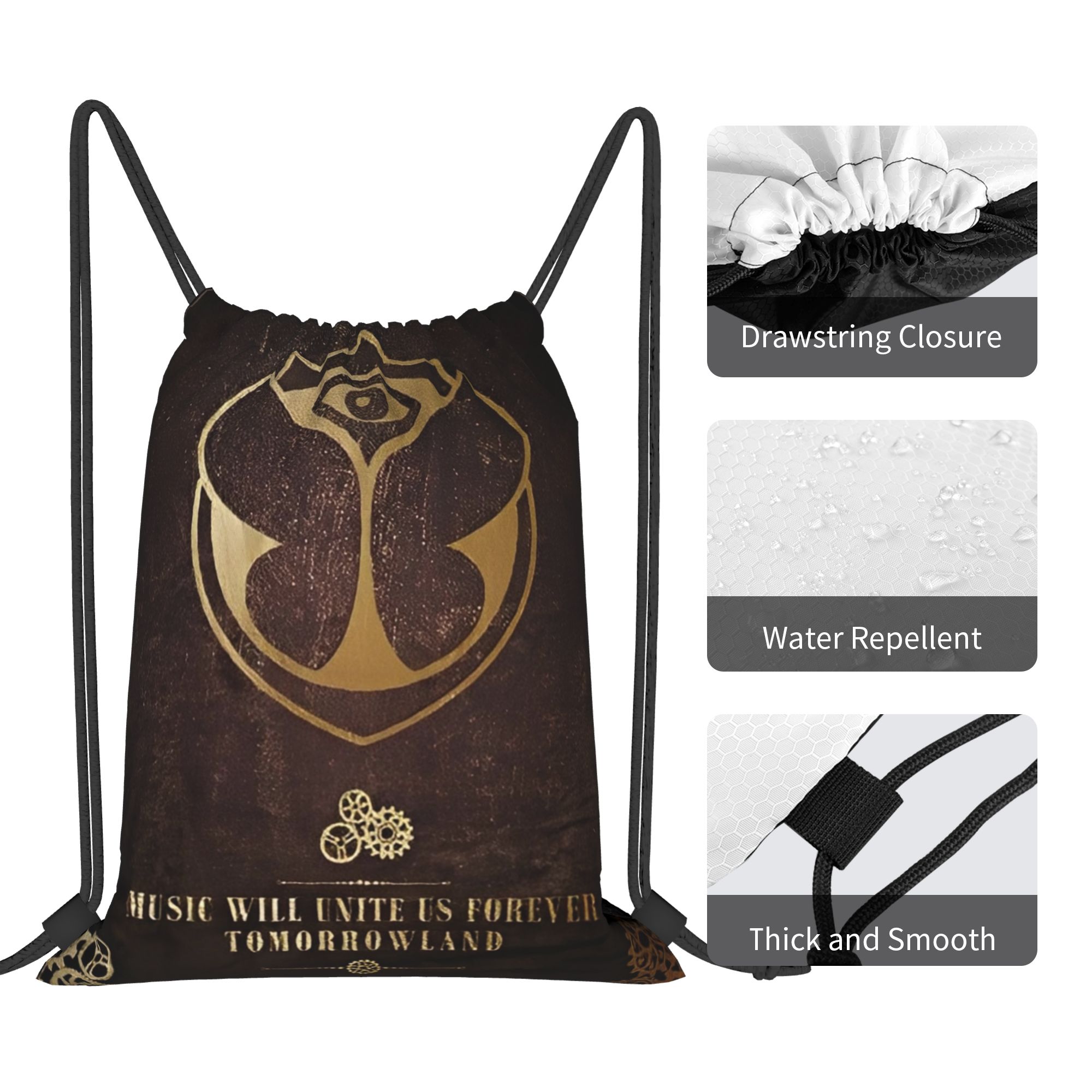 Tas Serut Tomorrowlands, Tas R - Drawstring Gym Bag ulasan dan harga