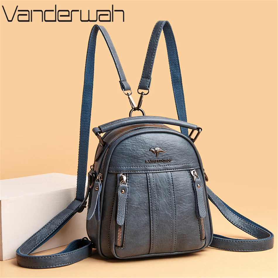 Ransel Kulit 4 In 1 Tas Bahu W - Mini Backpack Purse ulasan dan harga