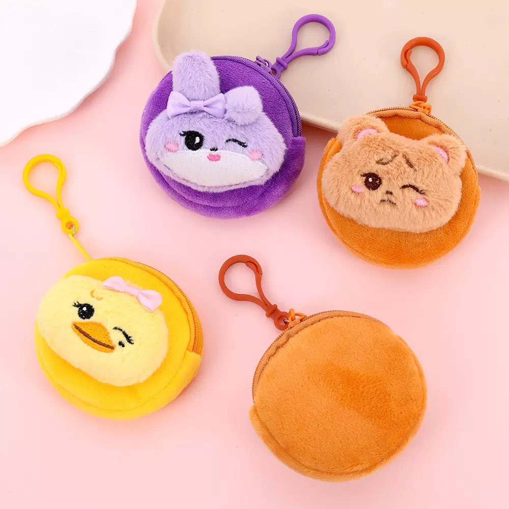 Dompet Koin Plush Kawaii Baru  - Mini Backpack Purse ulasan dan harga