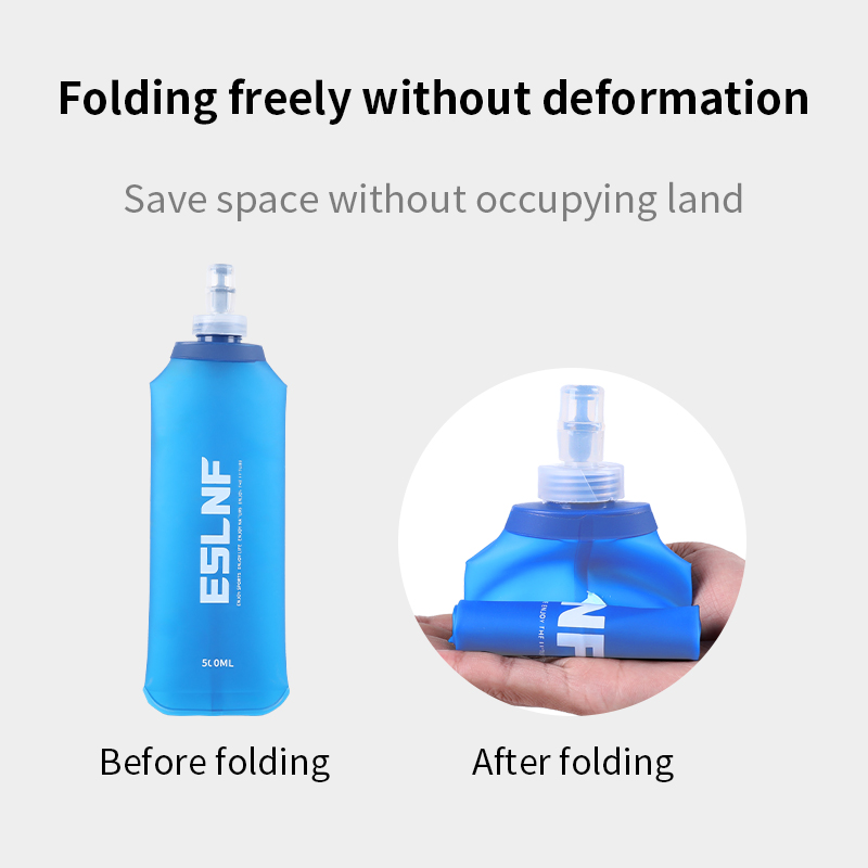 Botol Air Lipat 500ml, Soft Fl - Hydration Pack Outdoor ulasan dan harga
