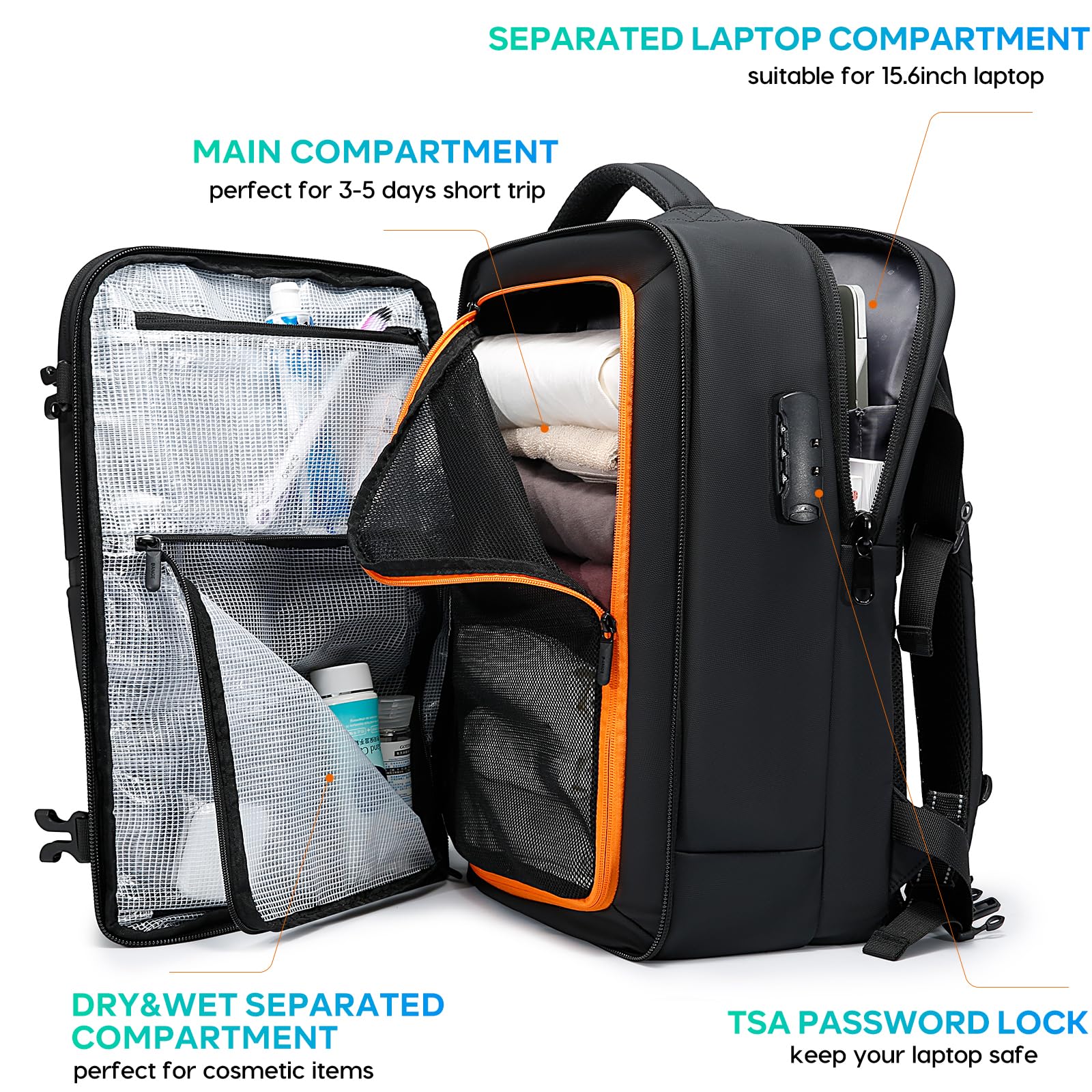 BANGE Tas Kabin Anti Maling de - Laptop Backpack 15.6 ulasan dan harga