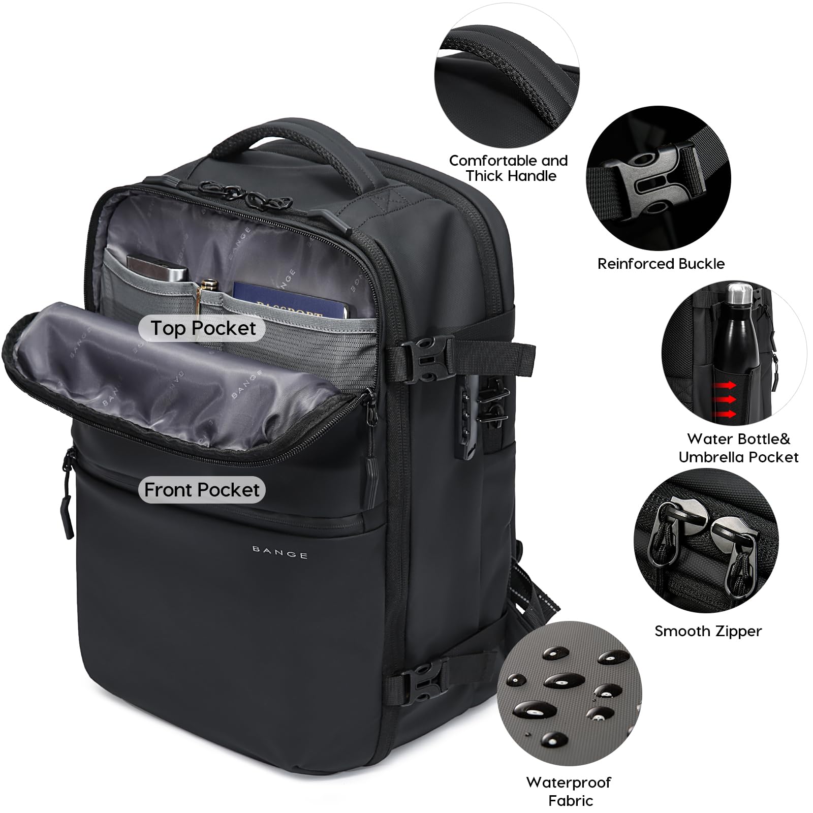 BANGE Tas Kabin Anti Maling de - Laptop Backpack 15.6 ulasan dan harga