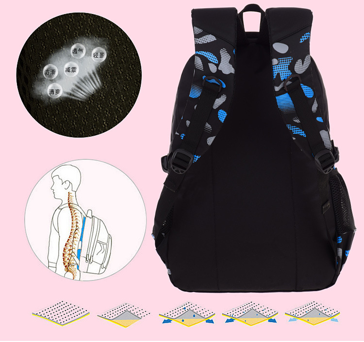 Ransel Sekolah Ringan Tahan Ai - Canvas Backpack Casual ulasan dan harga