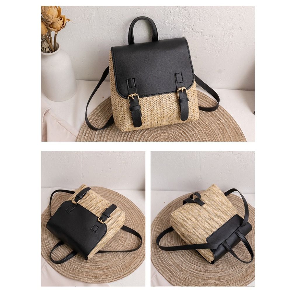 Tas Serbaguna Ransel Jerami Ku - Leather Backpack Vintage ulasan dan harga