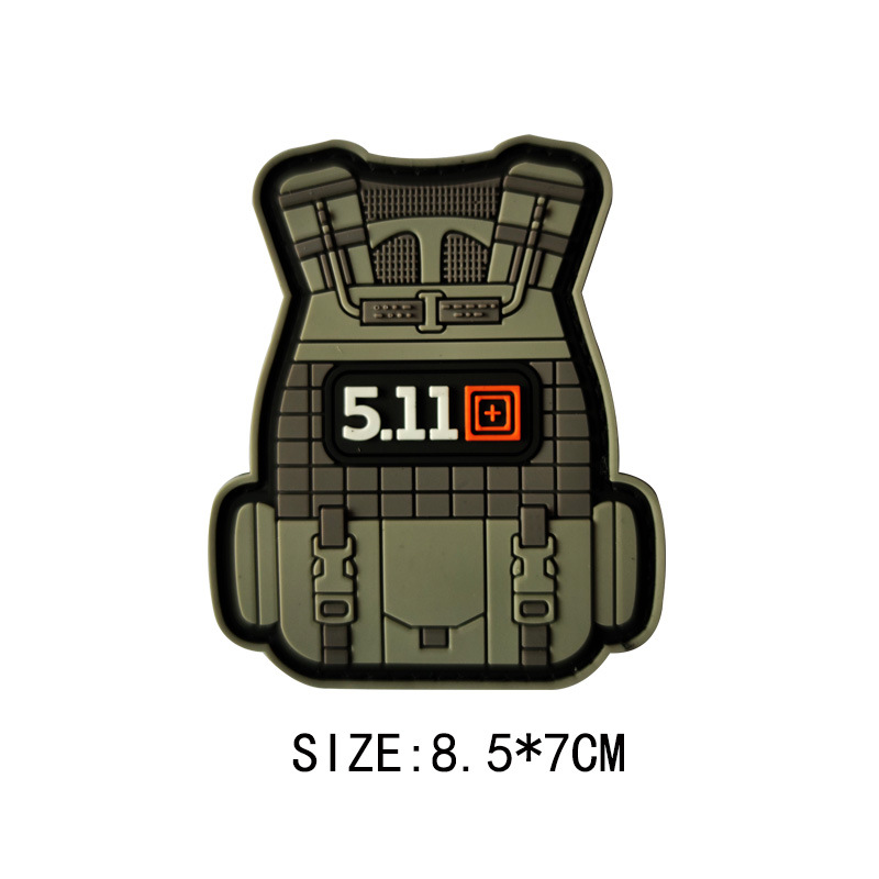 Patch Stiker PVC 3D Model Vest - Urban Backpack Tactical ulasan dan harga