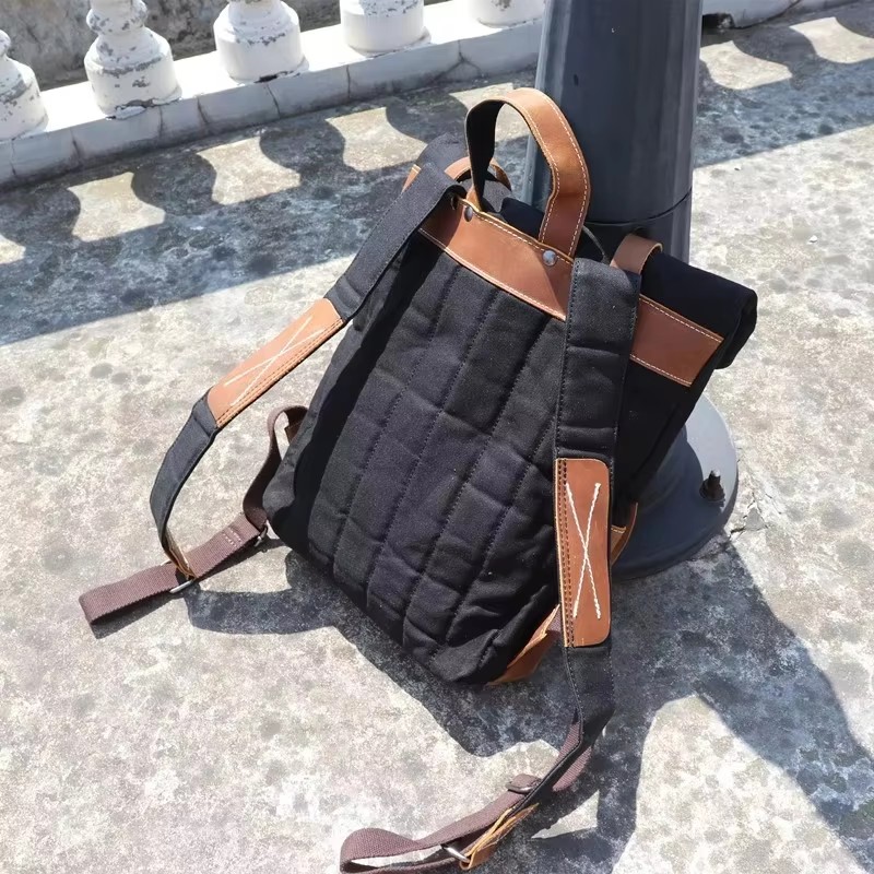 Ransel Pria Modis Kanvas Berla - Leather Backpack Vintage ulasan dan harga