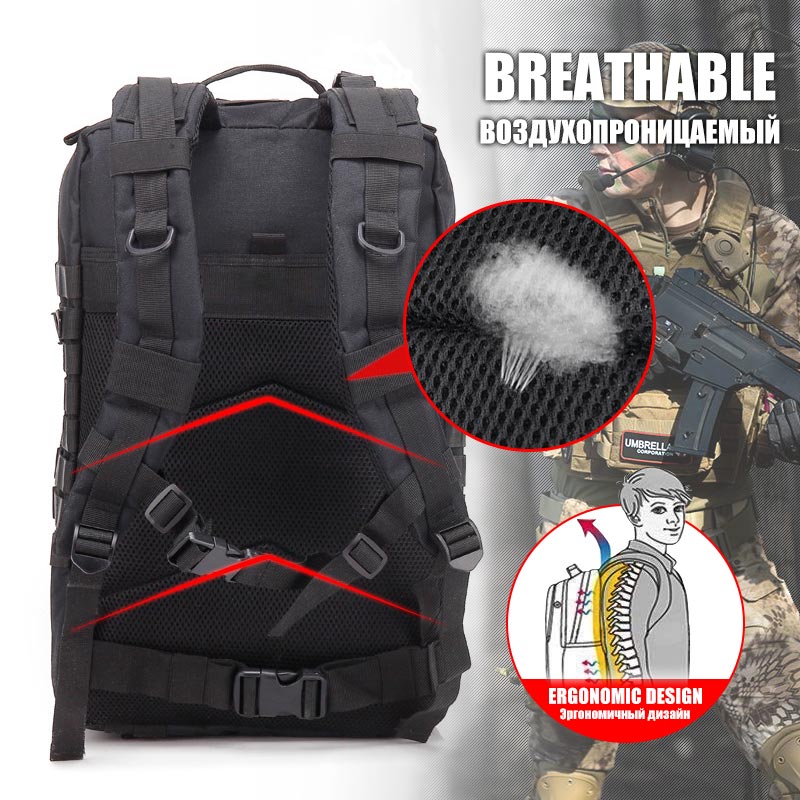 AA 60L Ransel Taktis Militer T - Urban Backpack Tactical ulasan dan harga