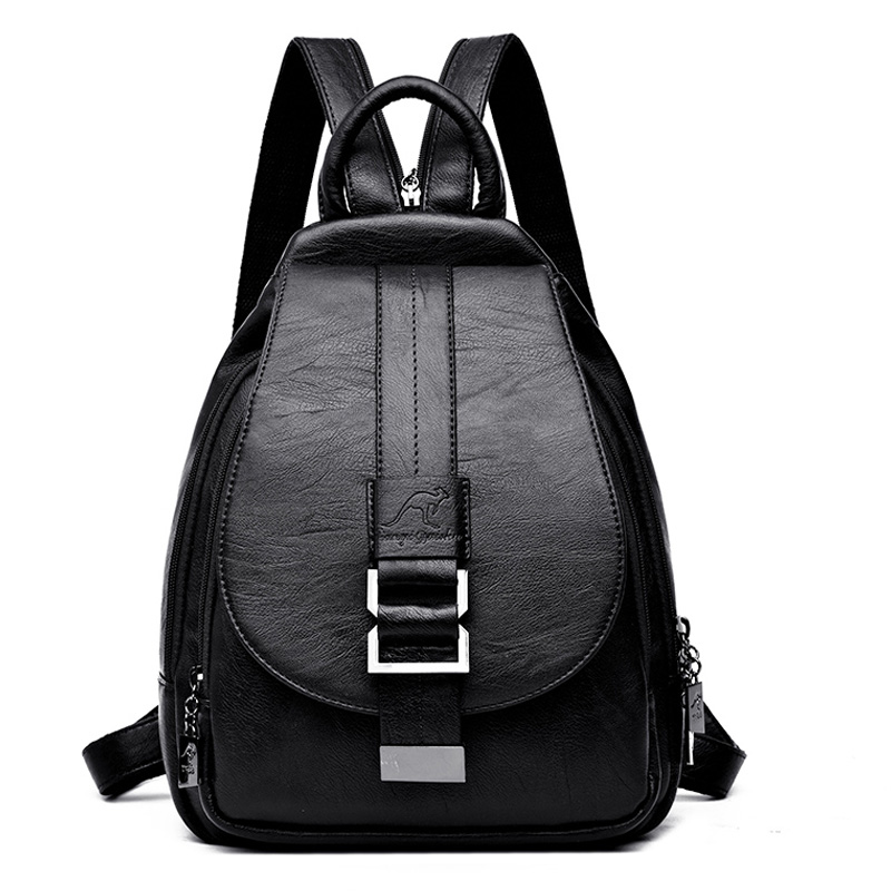 Ransel Desainer Wanita Ransel  - Leather Backpack Vintage ulasan dan harga