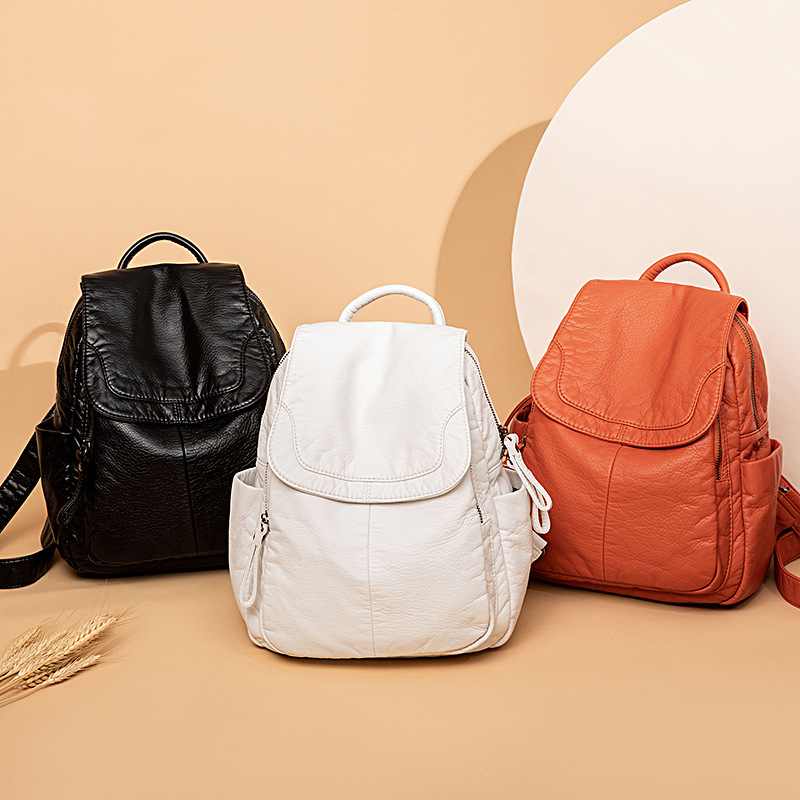 Tas punggung wanita, ransel pu - Fashion Backpack Women ulasan dan harga