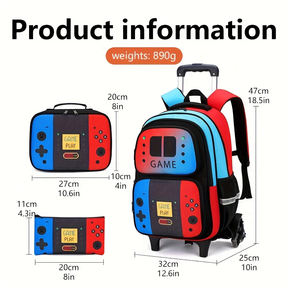 3PCS Tas Ransel Roda untuk Ana - School Backpack Teen ulasan dan harga