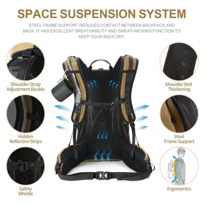 Ransel Hiking Besar Tahan Air  - Hiking Backpack Waterproof ulasan dan harga