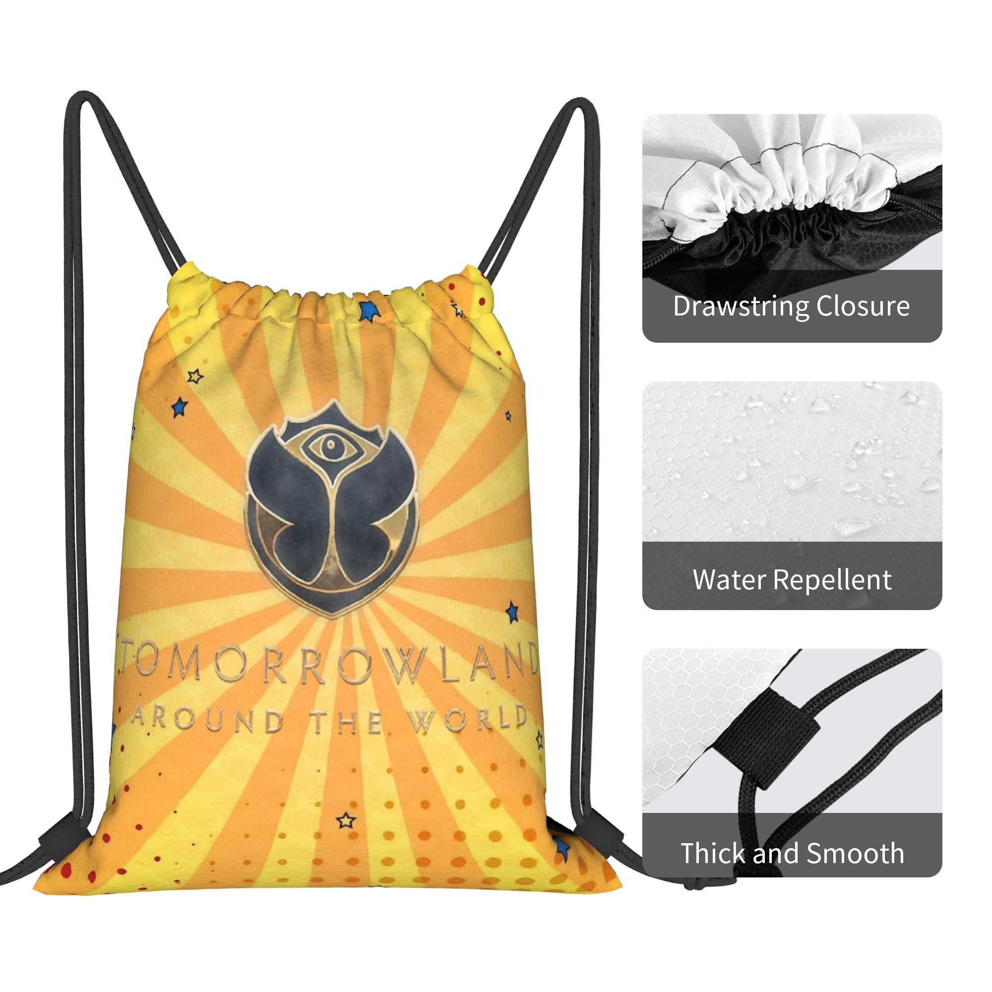 Tas Serut Musik Festival Tomor - Drawstring Gym Bag ulasan dan harga