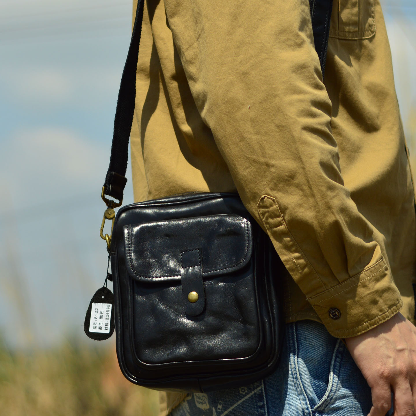 Tas bahu bisnis pria berbahan  - Leather Backpack Vintage ulasan dan harga